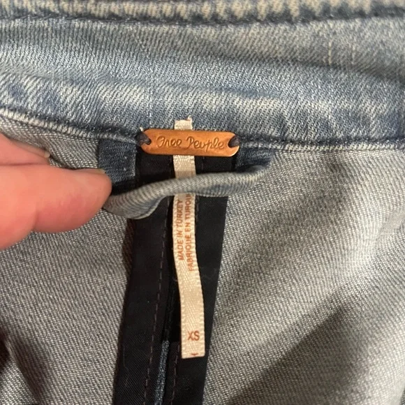 Free People Denim Military-Style Jacket - Picture 7 of 14